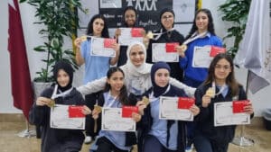 Read more about the article We congratulate our students who WON the 1st Place in the Basketball competition for girls